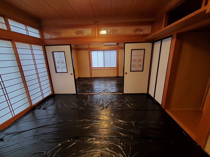 郡山市富久山町久保田字大原の和室|二間続きの和室です