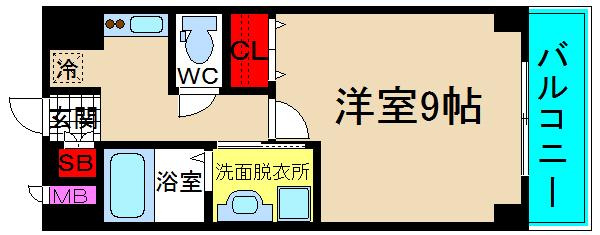 セオリー難波南の間取り