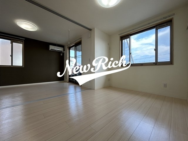 前橋市箱田町のアパートのバルコニー