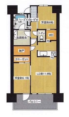 シャリエ和歌山大学前ヴェリテの間取り