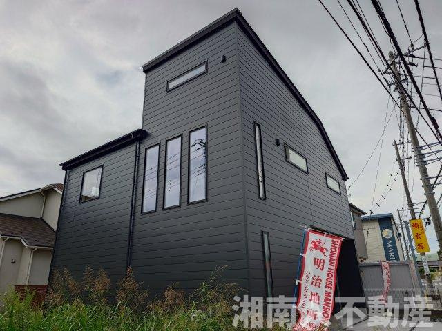 茅ヶ崎市みずき2丁目　新築戸建の外観|外観は落ち着いています