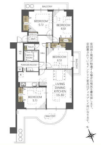 メロディーハイム三田公園四番館の間取り|間取図