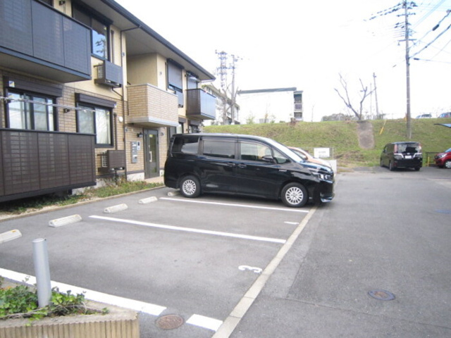 熊本市南区野田１丁目のアパートの駐車場