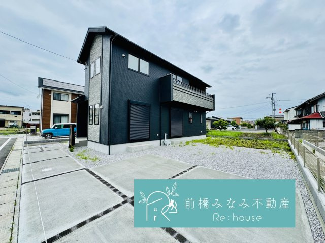 前橋市上新田町　４号棟(全５棟)　ブルーミングガーデン　新築建売分譲の外観|外観もきれいです