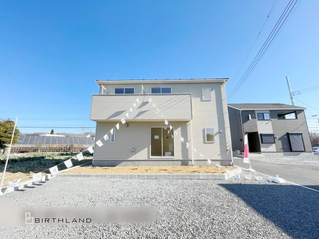 新築戸建・新築建売　桐生市相生町第17　相生小・相生中の外観|駐車スペースは4台可能です！（車種による）