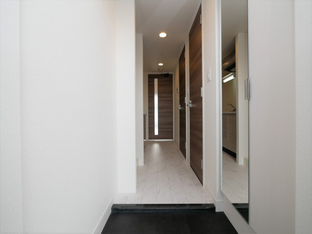 プレサンス難波クチュールの玄関