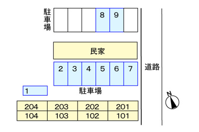 【駐車場】 | クレインコートハウス | 駐車場