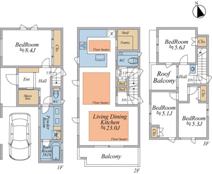 【間取り】 | ご自宅から現地まで、当社スタッフがお車にて、「お迎え・お送り」をしております。是非お気軽にお問合せくださいませ♪