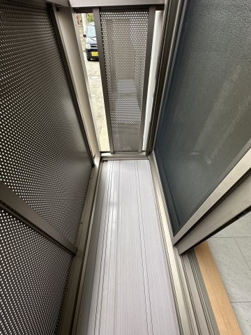 川崎市多摩区栗谷３丁目のアパートのバルコニー