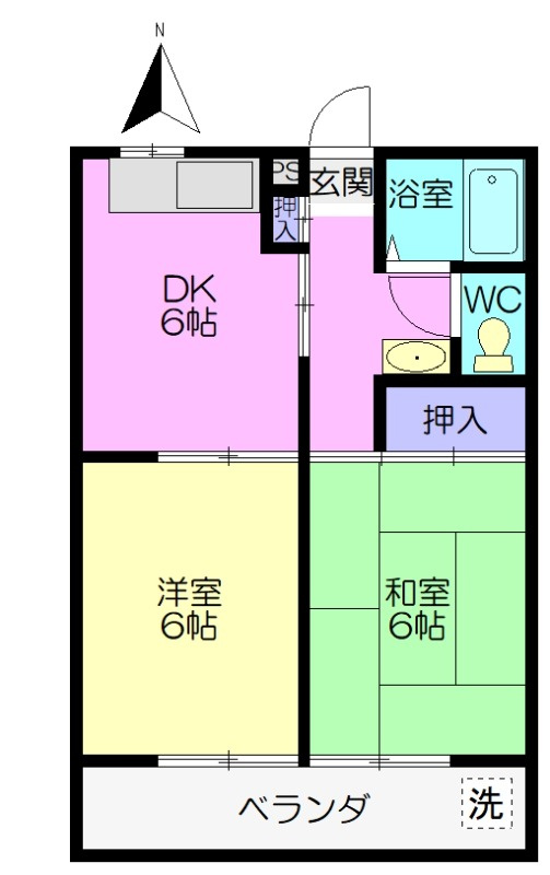 栄サンハイツの間取り