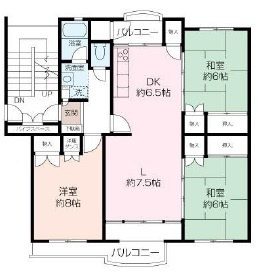 西部郊外マンションマボリシーハイツ13号棟1階の画像