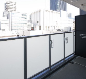 コンフォリア北浜のバルコニー