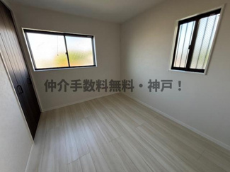 【洋室】 | 神戸市垂水区泉が丘3丁目　新築戸建　仲介手数料無料！ | きれいな洋室です