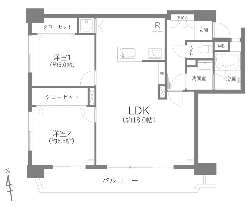 綾瀬ファイナンスの間取り