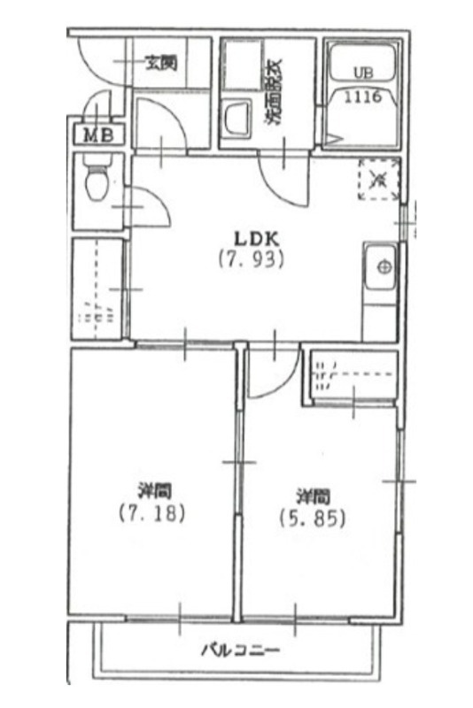 ファミーユコートＹ′ｓの間取り