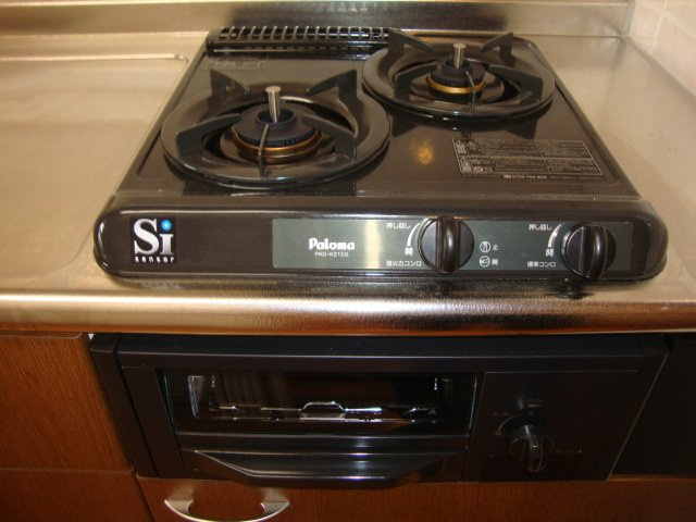 グランド　ボヌールのキッチン|2口ガスコンロ