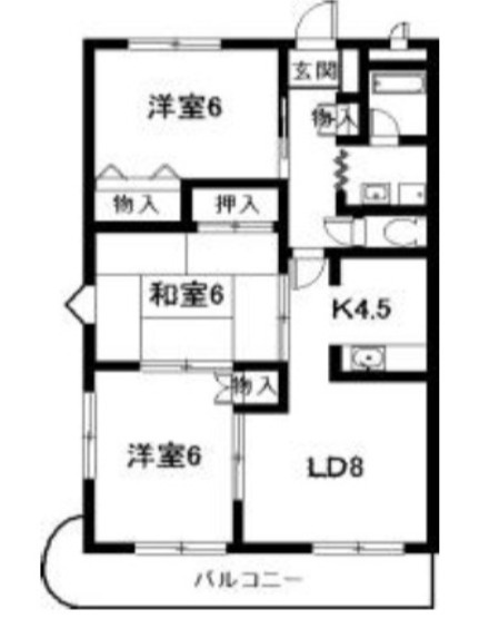 アーバン西岡崎の間取り