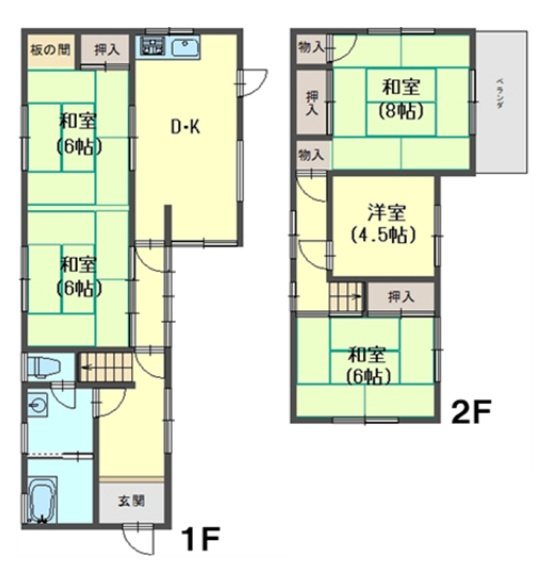明石市二見町福里の間取り
