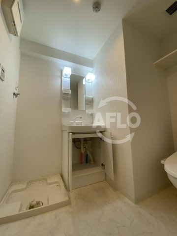 アールスクエア東天満の洗面所|アールスクエア東天満　洗面脱衣所