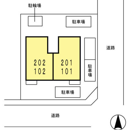パークサイド大門の区画図
