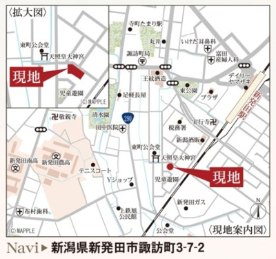 【地図】 | 【新築】リーブルガーデン諏訪町第１