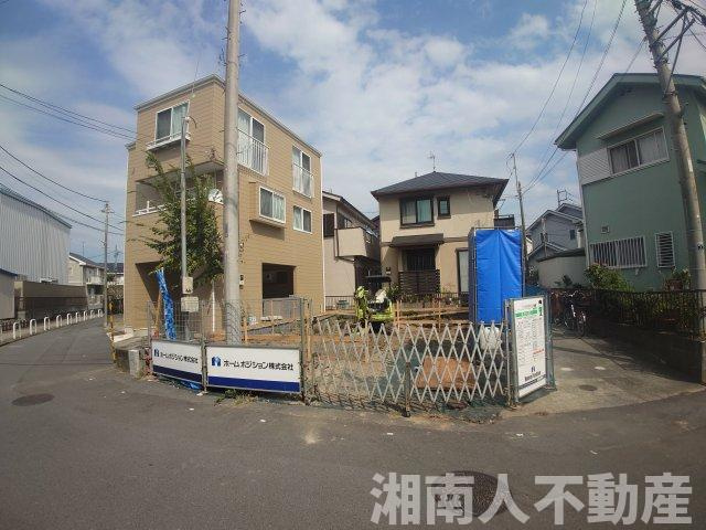 茅ヶ崎市萩園　新築戸建の外観|現地です