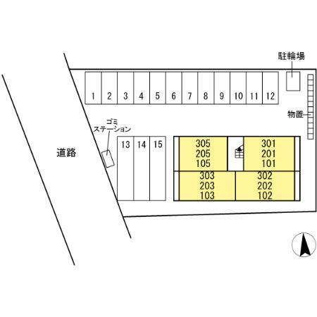 フィドゥーチャの区画図