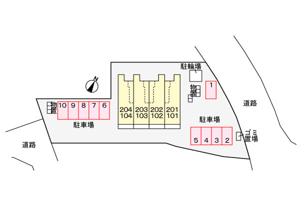 カーサ　ハルディン　ラグーナの駐車場|駐車場