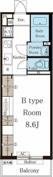 リブリ・ポーラスターナインの間取り