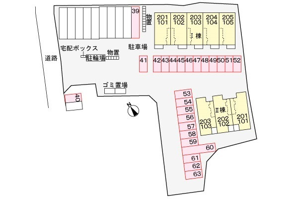 ココ・ヒルズ　Ⅰの駐車場|駐車場