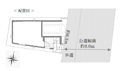 板橋区前野町5丁目　省エネ×制震　車庫付き戸建の区画図