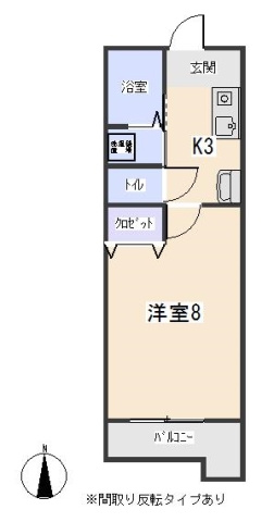 ティアラ八帖の間取り