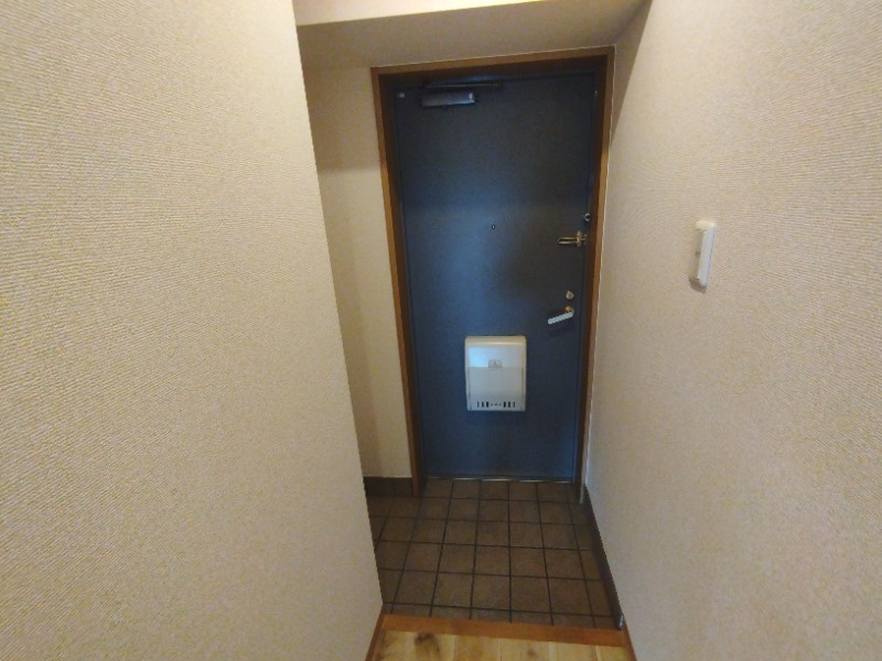 天神山マンションⅠ号館の玄関