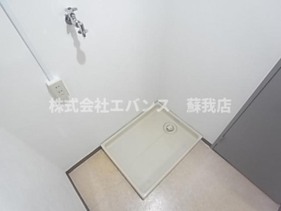 【洗面所】 | サニーパレス南 | 広い洗面スペース