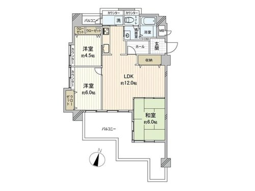 【間取り】 | パラツィーナセシリア豊中