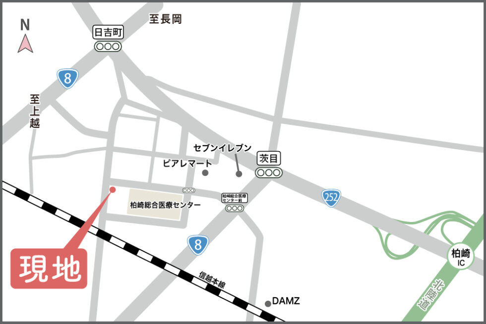 柏崎市北半田２丁目の中古一戸建の地図|地図