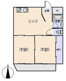 ハイツ柿田の間取り