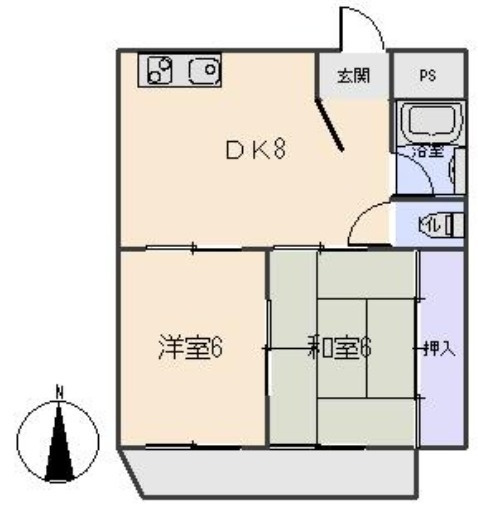 ハイツ柿田の間取り