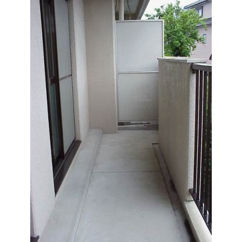 ハイツ柿田のバルコニー