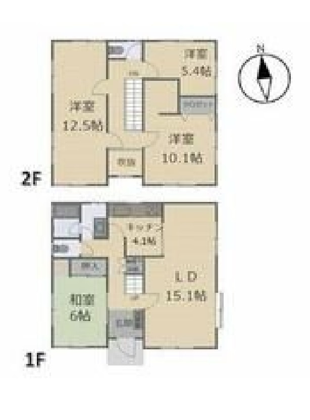 中古戸建　栃木市箱森町の間取り