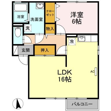 ベルジュシンメイの間取り