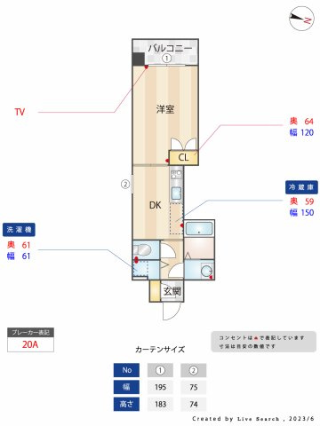 エンクレスト天神WINGの間取り
