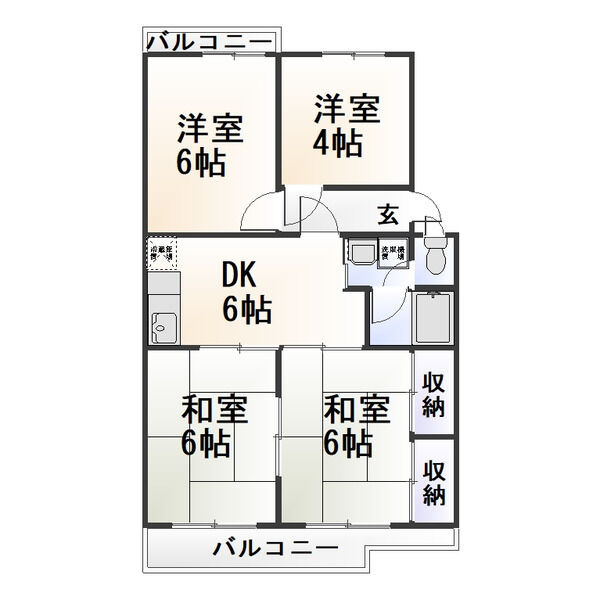 第２グリーンハイツの間取り