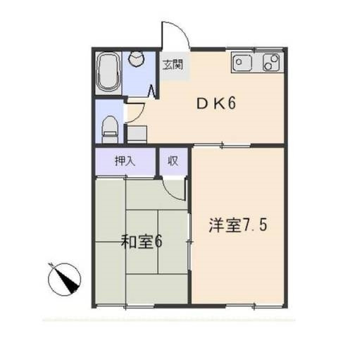 第二本多ハイツの間取り