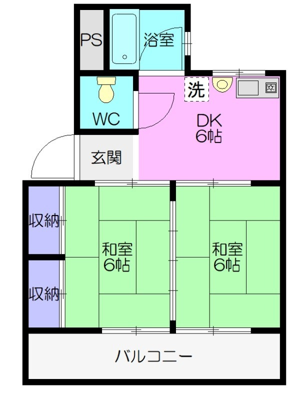 ヴィレッジ東海の間取り