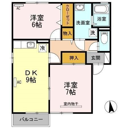 ベルジュシンメイの間取り