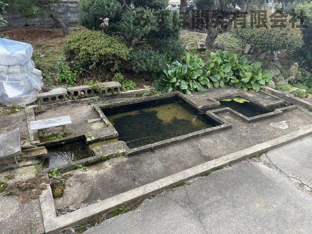 東根市藤助新田34の庭|湧き水があります。