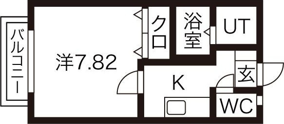 スターディオ　エスの間取り