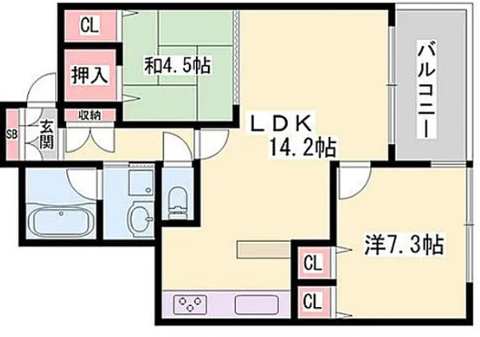 エンブレイス姫路駅前の間取り