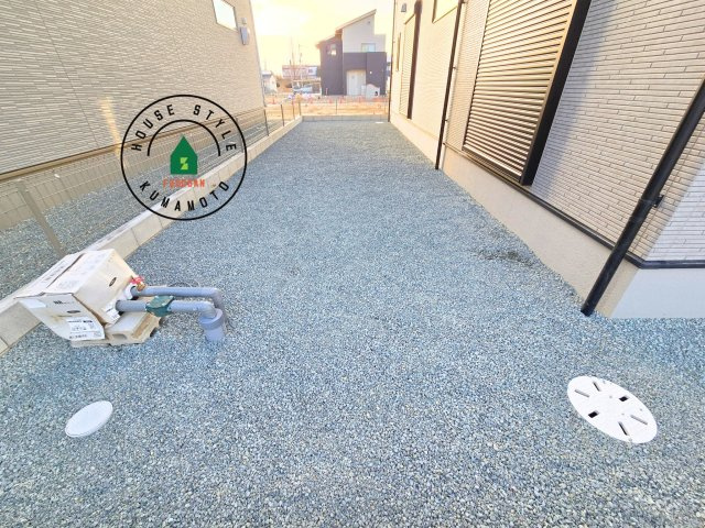 上益城郡嘉島町大字上仲間第1-2棟(2号棟)の庭|お庭で自由な時間を過ごせます。